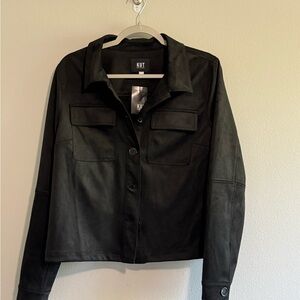 Kut from the Kloth Women's Classic Black Leather Jacket